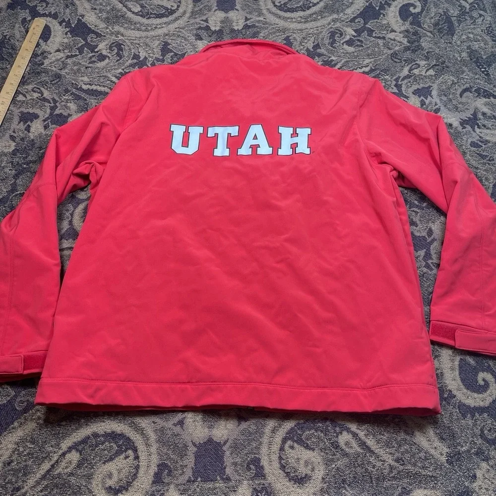 NCAA Utah Utes University of Utah Men's Full Zip Red Jacket Size XL GIII